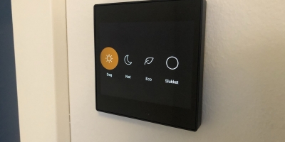 Digital Black viser termostat programmer